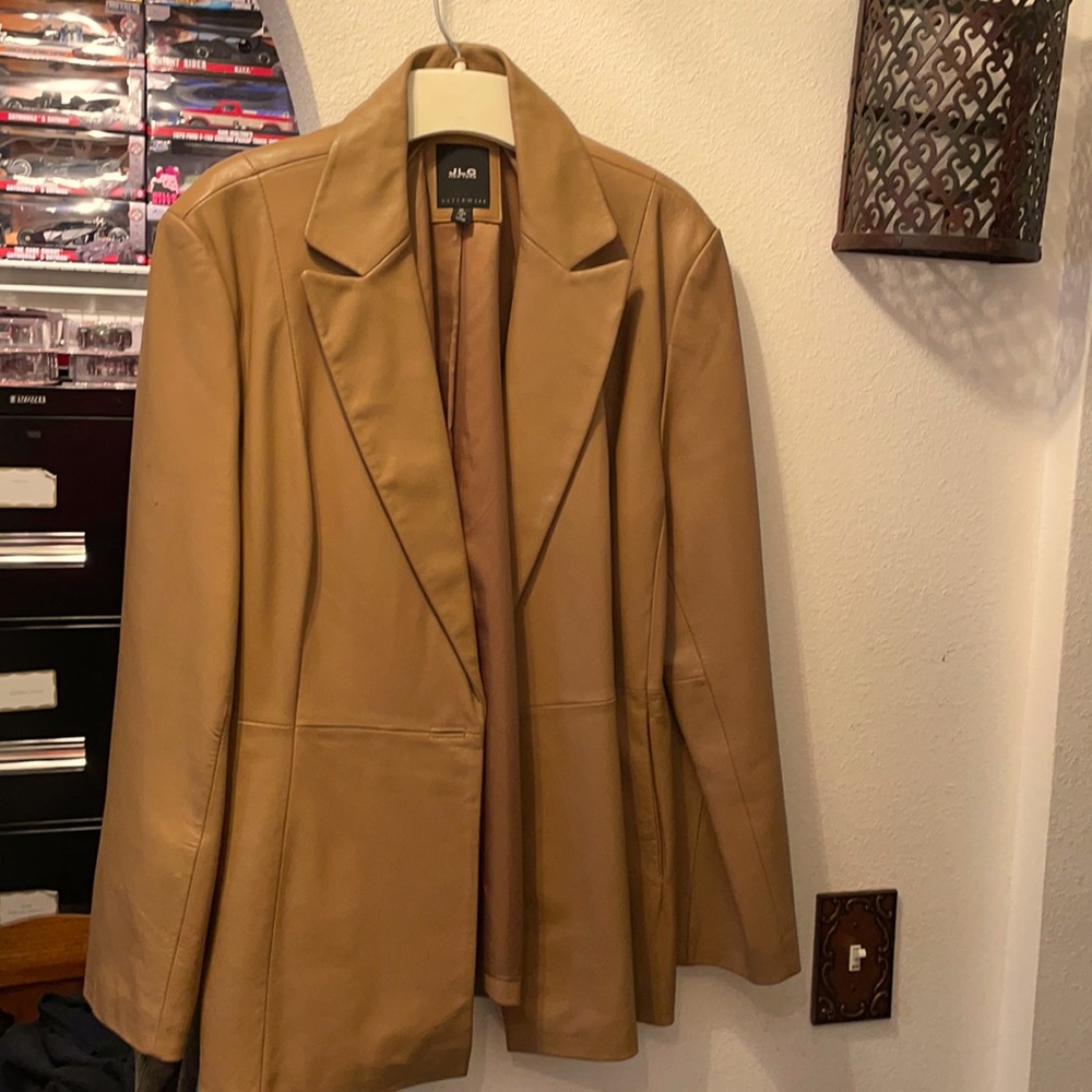 Leather Jacket JLC New York XL